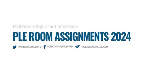 ple 2024 room assignment|Room Assignment .